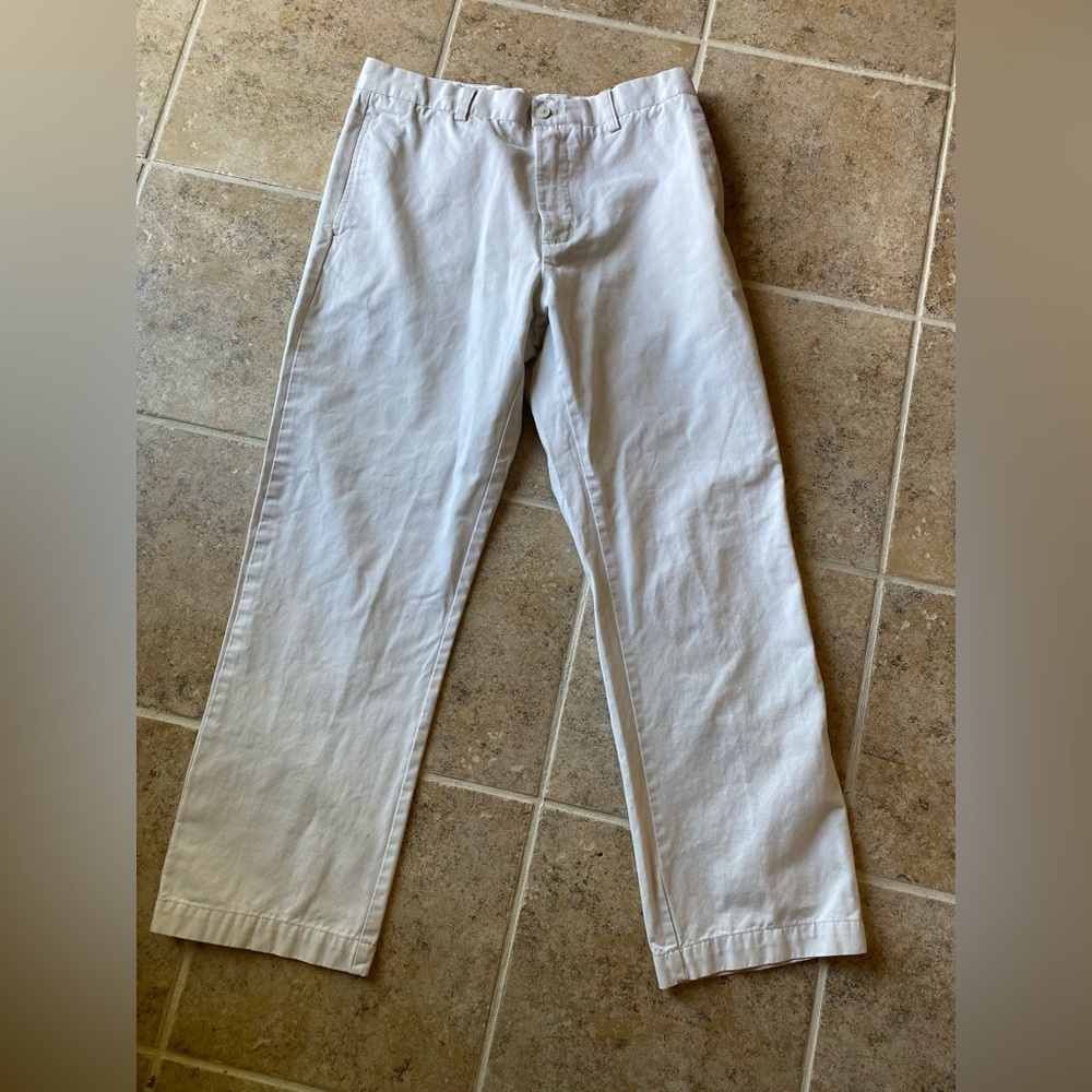 CHAPS - Mens (true American chino) cream color pants, Size: 33/30